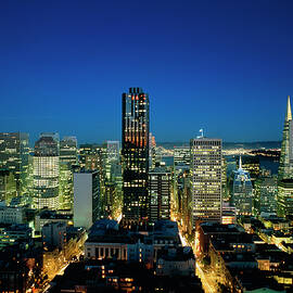 View Of San Francisco At Dusk. by Science Photo Library