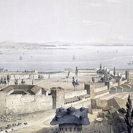 View Of The Bosphorus From The Mosque by Gaspard Fossati