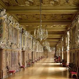 View Of The Galerie Francois I by French School
