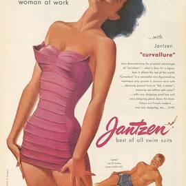 Vintage Swim Suit Advert by Georgia Clare