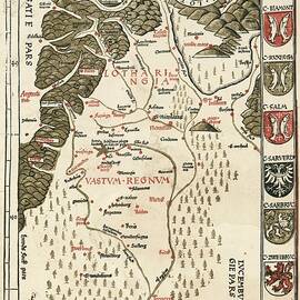 Waldseemuller Map Of Lorraine by Science Photo Library