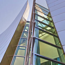 Disney Concert Hall Vertical Exterior  by David Zanzinger