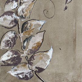 Watercolor Leaves Square I by Patricia Pinto