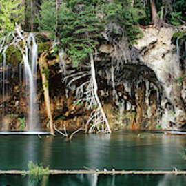 Waterfall In A Forest, Hanging Lake by Panoramic Images
