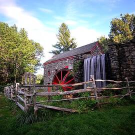 Wayside Inn Grist Mill Sudbury Massachusetts Waterfall by Toby McGuire