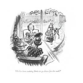 We've Been Training Duke To Go Down For The Mail by Leonard Dove