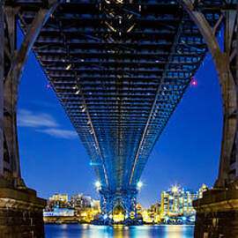 Williamsburg Bridge Panorama by Az Jackson