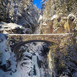 Winter at Christine Falls by Inge Johnsson