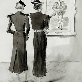 Women Looking At A Toreador by Rene Bouet-Willaumez