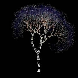 Words Visualised As A Tree by Science Photo Library