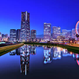 Yokohama Skyline At Dusk by Image Provided By Duane Walker