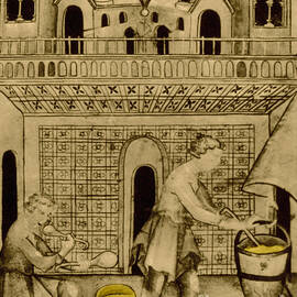 Cheese Maker, Medieval Tradesman by Science Source