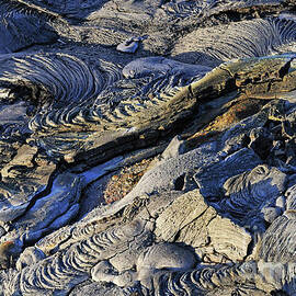 Cooled pahoehoe lava flow by Sami Sarkis Photography