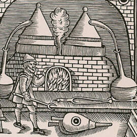 Distillation, Middle Ages by Science Source