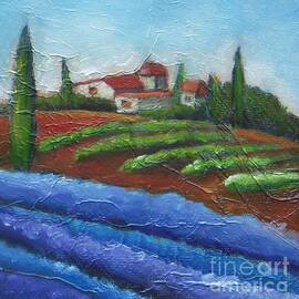 Tuscany Lavender Field by Vesna Antic