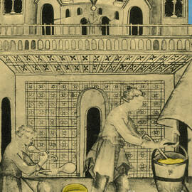 Cheese Maker, Medieval Tradesman by Science Source