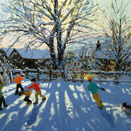 Fun in the snow by Andrew Macara