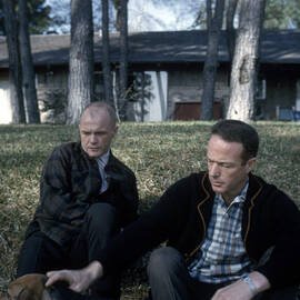 Mercury Astronauts John Glenn And Scott by Everett