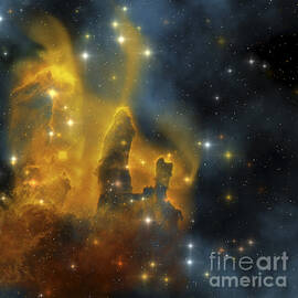 A Colorful Nebula Shines Bright by Corey Ford