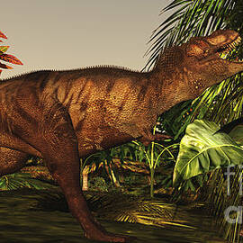A Tyrannosaurus Rex Runs by Corey Ford