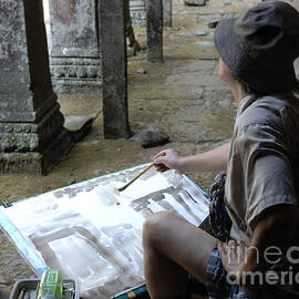 Artist At Ankor Wat