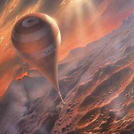 Artist's Impression Of A Venus Atmosphere Probe