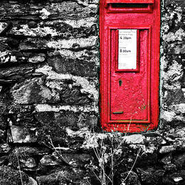 british red post box by Meirion Matthias