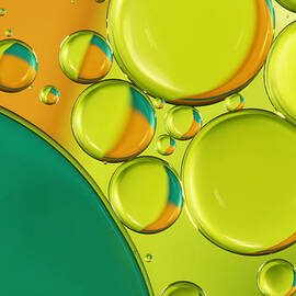 Bubble Abstract with a Twist of Lime by Sharon Johnstone