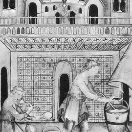 Cheese Maker, Medieval Tradesman by Science Source