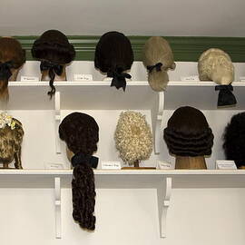 Colonial Wigs Display by Sally Weigand