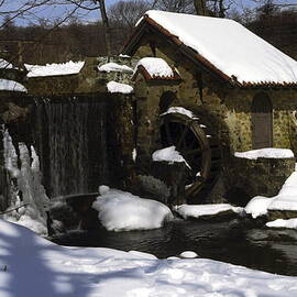Eastern University Waterwheel Historic Place by Sally Weigand