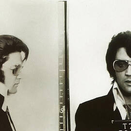 Elvis Mugshot 1970 by Digital Reproductions