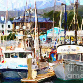 Fishing Boats at the Dock . 7D8213 by Wingsdomain Art and Photography