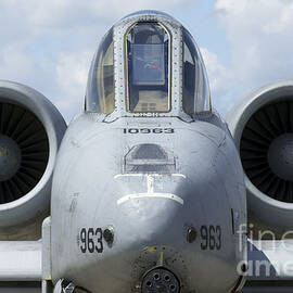 Front View Of An A-10a Thunderbolt Ii by Ramon Van Opdorp