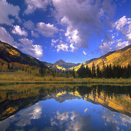 Haystack Mountain Reflected In Beaver by Tim Fitzharris
