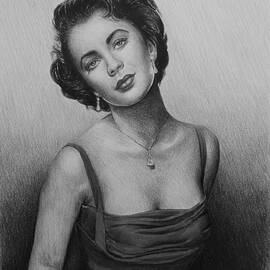 hollywood greats Elizabeth Taylor by Andrew Read