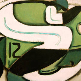 Abstract Horse Jockey Painting by Tommervik