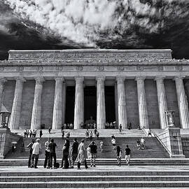 Lincoln Memorial in Black and White by Lori Coleman