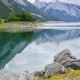 Mountain lake in Canadian Rockies by Elena Elisseeva