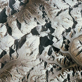 Mountain Range On Earth Viewed From Space by Stockbyte