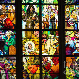 Mucha window St Vitus Cathedral Prague by Matthias Hauser