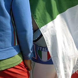 National colors of italy - green white and red by Matthias Hauser