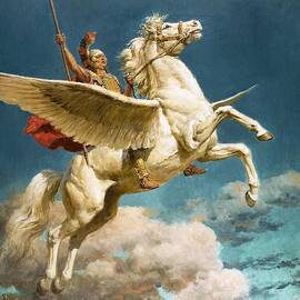 Pegasus The Winged Horse by Fortunino Matania