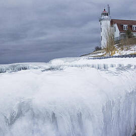 Point Betsie Lighthouse in Winter