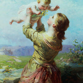 She Looks and Looks and Still with New Delight by James John Hill