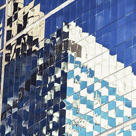 Sky Scraper Tall Building abstract with windows and reflections No.4565 by Randall Nyhof