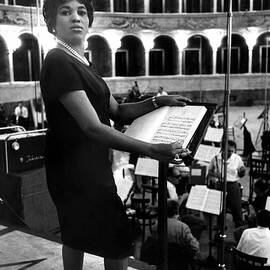 Soprano Leontyne Price At A Rehearsal by Everett