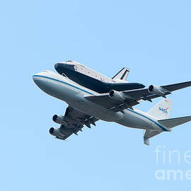 Space Shuttle Enterprise Arrives in New York City by Clarence Holmes