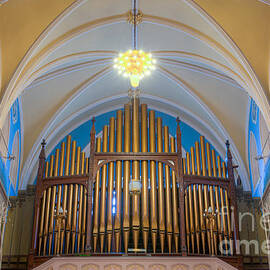 St. Bridget's Church Organ Pipes by Clarence Holmes