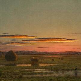 Sunset by Martin Johnson Heade by Martin Johnson Heade
